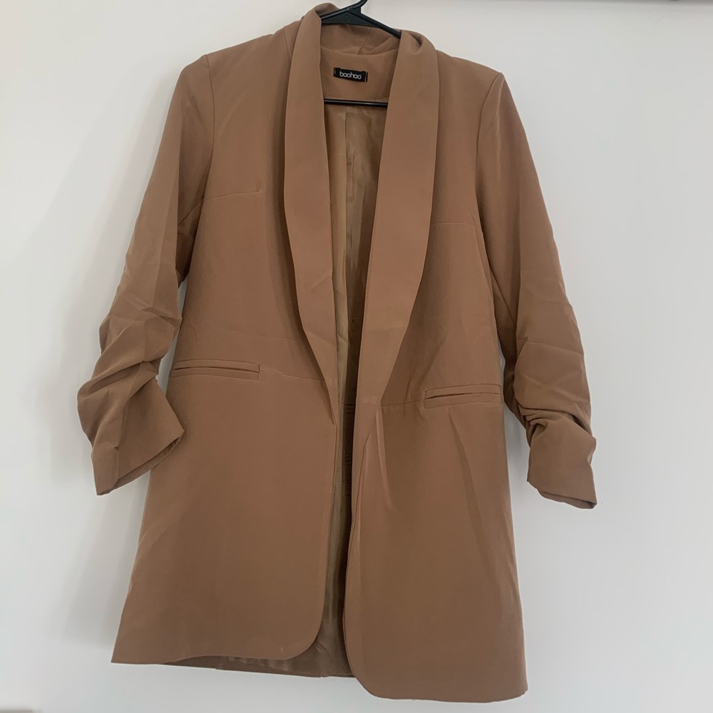 COPY - Boyfriend Oversized Blazer Ruched Sleeves